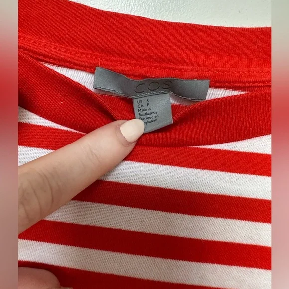 COS Breton Stripe Long Sleeve Tee - Picture 3 of 3